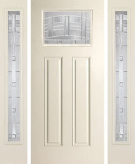 WDMA 52x80 Door (4ft4in by 6ft8in) Exterior Smooth MaplePark Craftsman Lite 2 Panel Star Door 2 Sides 1