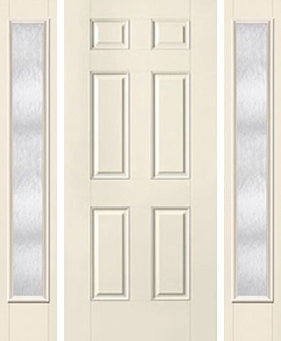 WDMA 52x80 Door (4ft4in by 6ft8in) Exterior Smooth 6 Panel Star Door 2 Sides Chord Full Lite 1