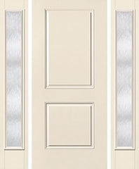 WDMA 52x80 Door (4ft4in by 6ft8in) Exterior Smooth 2 Panel Square Top Star Door 2 Sides Chord Full Lite 1