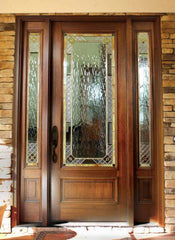 WDMA 52x96 Door (4ft4in by 8ft) Exterior Mahogany Rochester Single/2Sidelight Wakefield 2