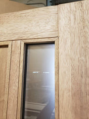 WDMA 52x96 Door (4ft4in by 8ft) Exterior Barn Mahogany 111 Windermere Shaker or Interior Double Door 7