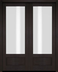 WDMA 52x96 Door (4ft4in by 8ft) Patio Swing Mahogany 3/4 Lite Exterior or Interior Double Door 2