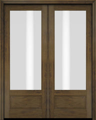 WDMA 52x96 Door (4ft4in by 8ft) Patio Swing Mahogany 3/4 Lite Exterior or Interior Double Door 3