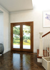 WDMA 52x96 Door (4ft4in by 8ft) Patio Swing Mahogany Double Full Arch Lite Exterior or Interior Door 1