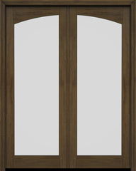 WDMA 52x96 Door (4ft4in by 8ft) Patio Swing Mahogany Double Full Arch Lite Exterior or Interior Door 4
