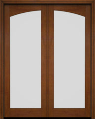 WDMA 52x96 Door (4ft4in by 8ft) Patio Swing Mahogany Double Full Arch Lite Exterior or Interior Door 5