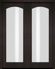 WDMA 52x96 Door (4ft4in by 8ft) Patio Swing Mahogany Full Arch Lite Exterior or Interior Double Door 2