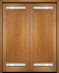 WDMA 52x96 Door (4ft4in by 8ft) Interior Swing Mahogany 112 Windermere Shaker Exterior or Double Door 2