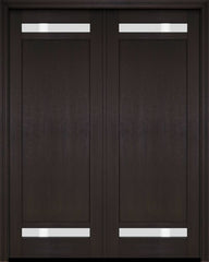 WDMA 52x96 Door (4ft4in by 8ft) Interior Swing Mahogany 112 Windermere Shaker Exterior or Double Door 3