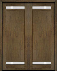 WDMA 52x96 Door (4ft4in by 8ft) Interior Swing Mahogany 112 Windermere Shaker Exterior or Double Door 4
