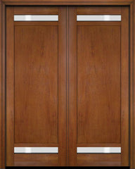 WDMA 52x96 Door (4ft4in by 8ft) Interior Swing Mahogany 112 Windermere Shaker Exterior or Double Door 5