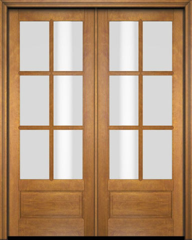 WDMA 52x96 Door (4ft4in by 8ft) Interior Swing Mahogany 3/4 6 Lite TDL Exterior or Double Door 1