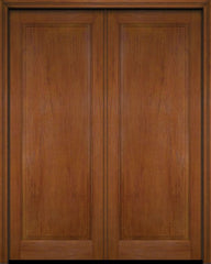 WDMA 52x96 Door (4ft4in by 8ft) Interior Swing Mahogany Full Raised Panel Solid Exterior or Double Door 4