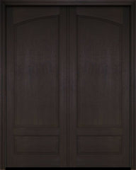 WDMA 52x96 Door (4ft4in by 8ft) Exterior Barn Mahogany Arch 3/4 Raised Panel Solid or Interior Double Door 3