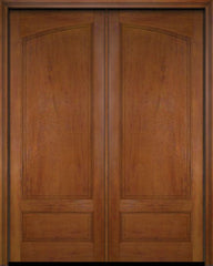 WDMA 52x96 Door (4ft4in by 8ft) Exterior Barn Mahogany Arch 3/4 Raised Panel Solid or Interior Double Door 5