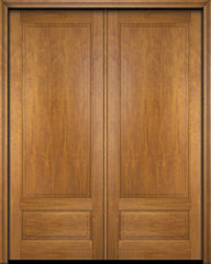 WDMA 52x96 Door (4ft4in by 8ft) Exterior Barn Mahogany 3/4 Raised Panel Solid or Interior Double Door 1