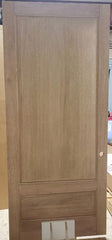 WDMA 52x96 Door (4ft4in by 8ft) Exterior Barn Mahogany 3/4 Raised Panel Solid or Interior Double Door 4