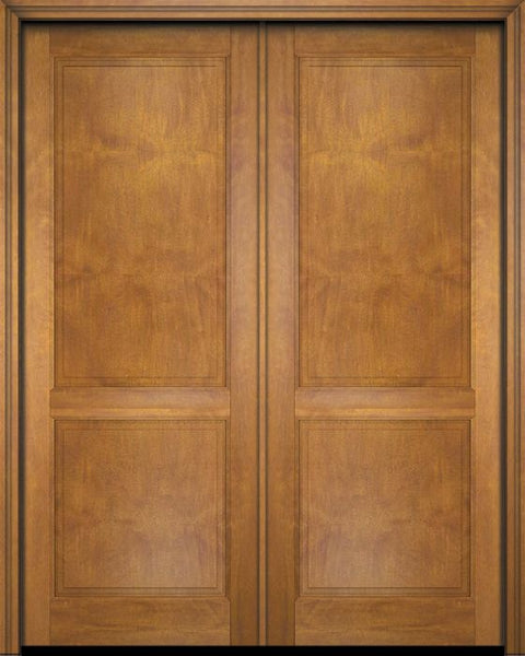 WDMA 52x96 Door (4ft4in by 8ft) Interior Swing Mahogany 2 Raised Panel Solid Exterior or Double Door 1