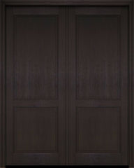 WDMA 52x96 Door (4ft4in by 8ft) Interior Swing Mahogany 2 Raised Panel Solid Exterior or Double Door 2