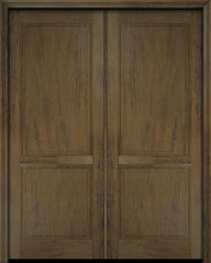WDMA 52x96 Door (4ft4in by 8ft) Interior Swing Mahogany 2 Raised Panel Solid Exterior or Double Door 3