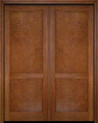 WDMA 52x96 Door (4ft4in by 8ft) Interior Swing Mahogany 2 Raised Panel Solid Exterior or Double Door 4