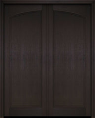 WDMA 52x96 Door (4ft4in by 8ft) Exterior Barn Mahogany Full Arch Raised Panel Solid or Interior Double Door 3