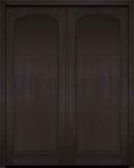 WDMA 52x96 Door (4ft4in by 8ft) Interior Swing Mahogany Full Raised Arch Panel Solid Exterior or Double Door 2