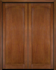 WDMA 52x96 Door (4ft4in by 8ft) Interior Swing Mahogany Full Raised Arch Panel Solid Exterior or Double Door 4