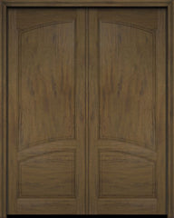 WDMA 52x96 Door (4ft4in by 8ft) Interior Swing Mahogany 2/3 Arch Raised Panel Solid Exterior or Double Door 4