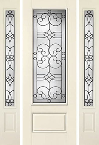 WDMA 52x96 Door (4ft4in by 8ft) Exterior Smooth Salinas 8ft 3/4 Lite 1 Panel Star Door 2 Sides 1