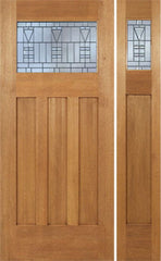 WDMA 54x80 Door (4ft6in by 6ft8in) Exterior Mahogany Biltmore Single Door/1side w/ B Glass 1