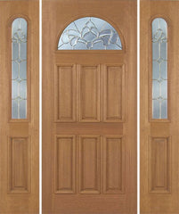 WDMA 54x80 Door (4ft6in by 6ft8in) Exterior Mahogany Jefferson Single Door/2side w/ C Glass 1