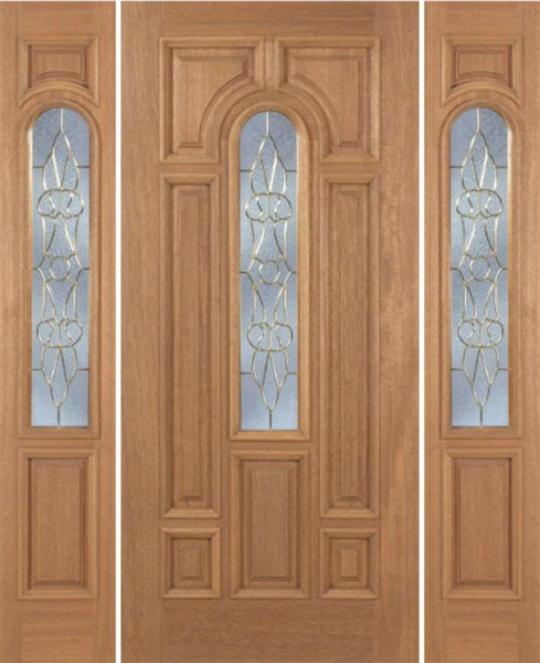 WDMA 54x80 Door (4ft6in by 6ft8in) Exterior Mahogany Revis Single Door/2side w/ OL Glass - 6ft8in Tall 1