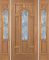 WDMA 54x80 Door (4ft6in by 6ft8in) Exterior Mahogany Revis Single Door/2side w/ OL Glass - 6ft8in Tall 1