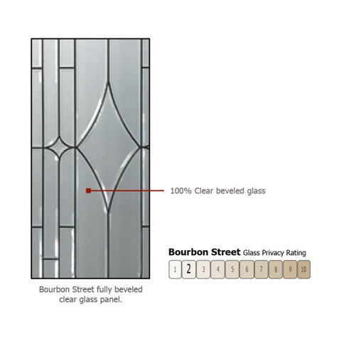 WDMA 56x80 Door (4ft8in by 6ft8in) Exterior Mahogany 80in Full Lite Bourbon Street Door /2side 2