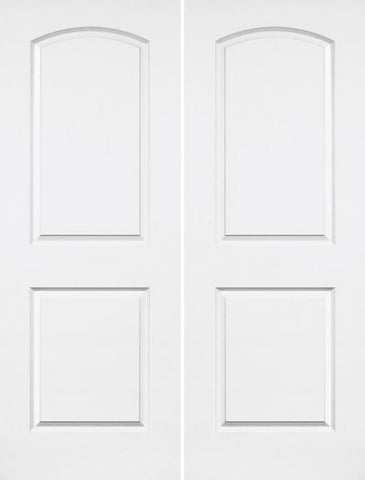 WDMA 56x96 Door (4ft8in by 8ft) Interior Barn Smooth 96in Caiman Solid Core Double Door|1-3/4in Thick 1