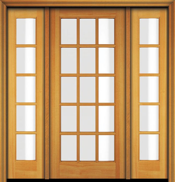 WDMA 58x80 Door (4ft10in by 6ft8in) French Fir 80in 15 Lite Door Single Door/2side 1