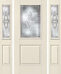 WDMA 58x80 Door (4ft10in by 6ft8in) Exterior Smooth Wellesley Half Lite 1 Panel Star Door 2 Sides 1