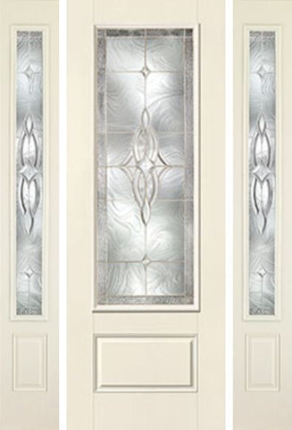 WDMA 58x96 Door (4ft10in by 8ft) Exterior Smooth Wellesley 8ft 3/4 Lite 1 Panel Star Door 2 Sides 1