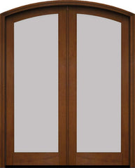 WDMA 60x78 Door (5ft by 6ft6in) Exterior Swing Mahogany Full Arch Lite Arch Top Double Entry Door 4