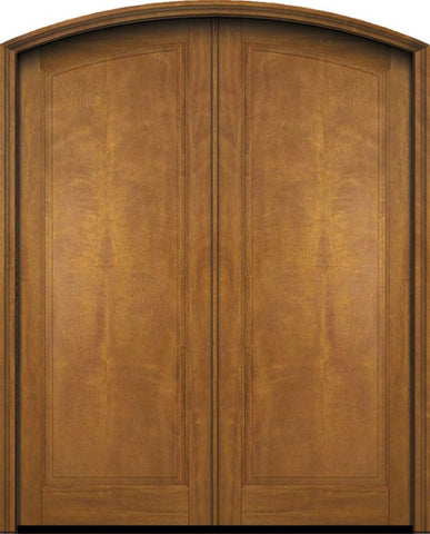 WDMA 60x78 Door (5ft by 6ft6in) Exterior Barn Mahogany Full Arch Panel Arch Top Double Entry Door 1