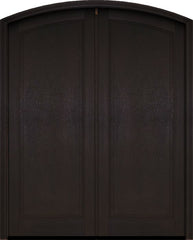WDMA 60x78 Door (5ft by 6ft6in) Exterior Barn Mahogany Full Arch Panel Arch Top Double Entry Door 2