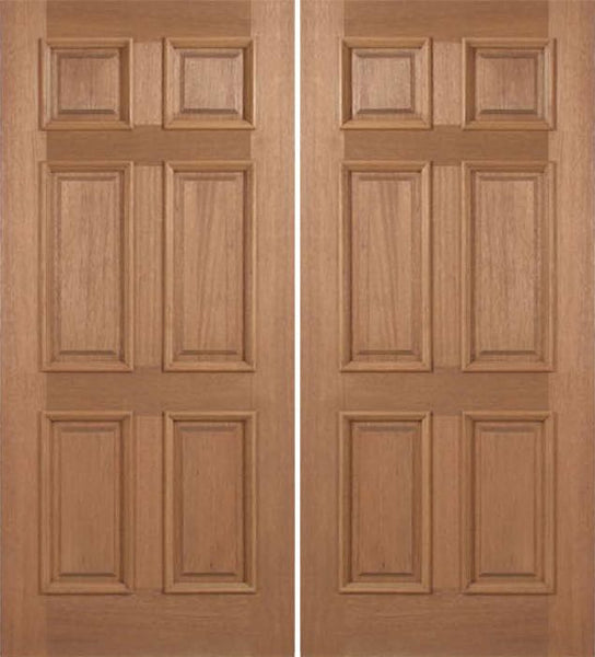 WDMA 60x80 Door (5ft by 6ft8in) Exterior Mahogany Augusta Double Door 1