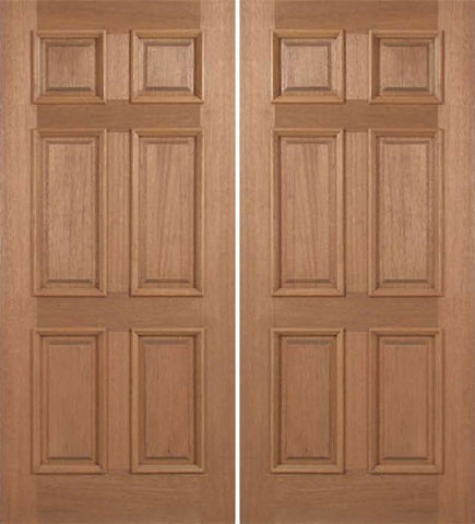 WDMA 60x80 Door (5ft by 6ft8in) Exterior Mahogany Augusta Double Door 1