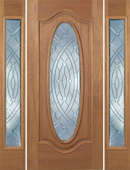 WDMA 60x80 Door (5ft by 6ft8in) Exterior Mahogany Emory Single Door/2side w/ EE Glass 1