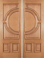 WDMA 60x80 Door (5ft by 6ft8in) Exterior Mahogany Crescent Double Door 1