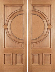 WDMA 60x80 Door (5ft by 6ft8in) Exterior Mahogany Crescent Double Door 1
