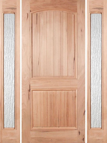 WDMA 60x80 Door (5ft by 6ft8in) Exterior Walnut Rustica Single Door/2side Rain Glass 1