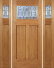 WDMA 60x80 Door (5ft by 6ft8in) Exterior Mahogany Pearce Single Door/2side w/ B Glass 1
