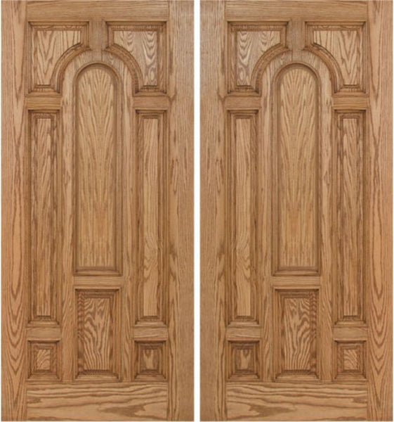 WDMA 60x80 Door (5ft by 6ft8in) Exterior Oak Carrick Double Door - 6ft8in Tall 1